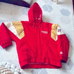 49ers Starter Parka Zip Up Jacket